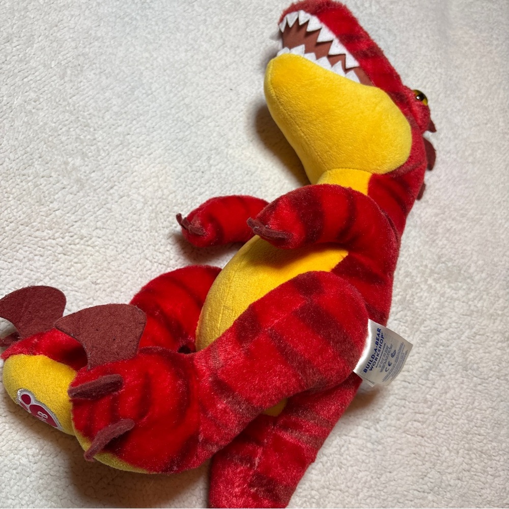 Build-A-Bear Red Raptor Plush - Picture 3 of 3